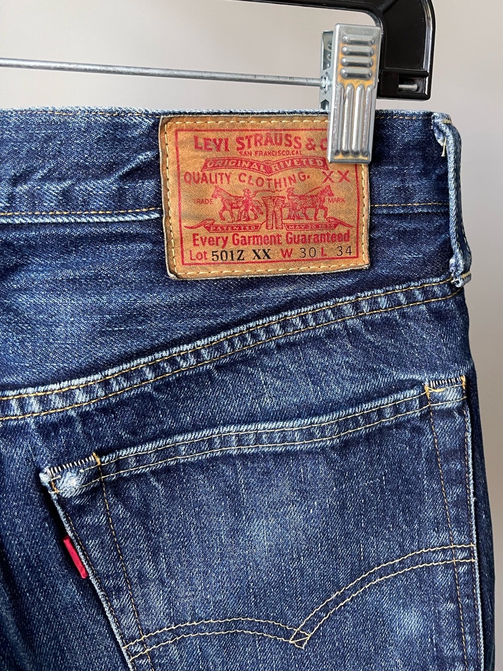 Levi's LVC VINTAGE 501Z XX
DarkBlue Straight Jeans Waist30 100%Cotton Bovine
LHR